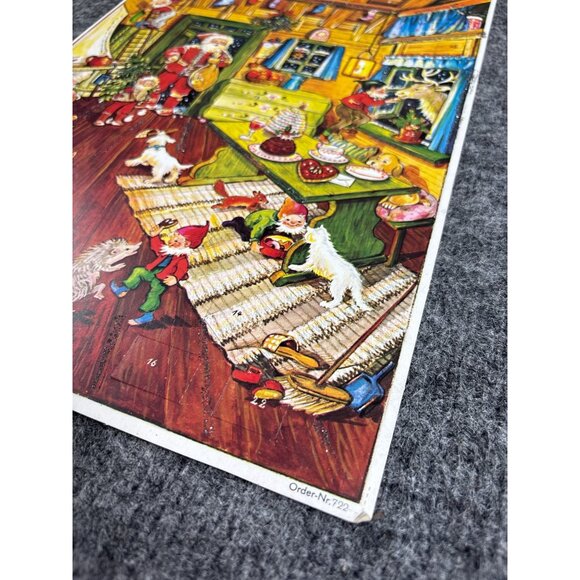 Vintage West Germany Illustrated Advent Calendar - Picture 2 of 8